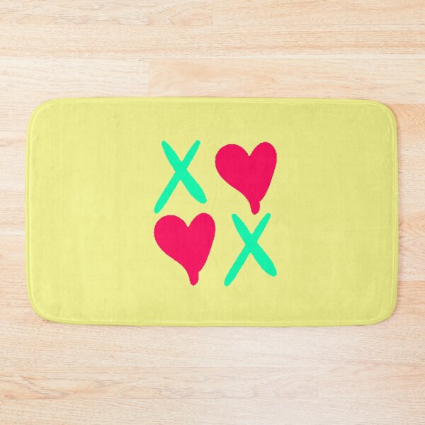 Item preview, XOXO Kisses and Hugs Hearts Aqua Green Magenta 90s designed and sold by AstronautMerch.