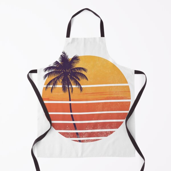 Item preview, Retro Summer Sunset – Vintage 70s Beach Illustration designed and sold by catcurio.