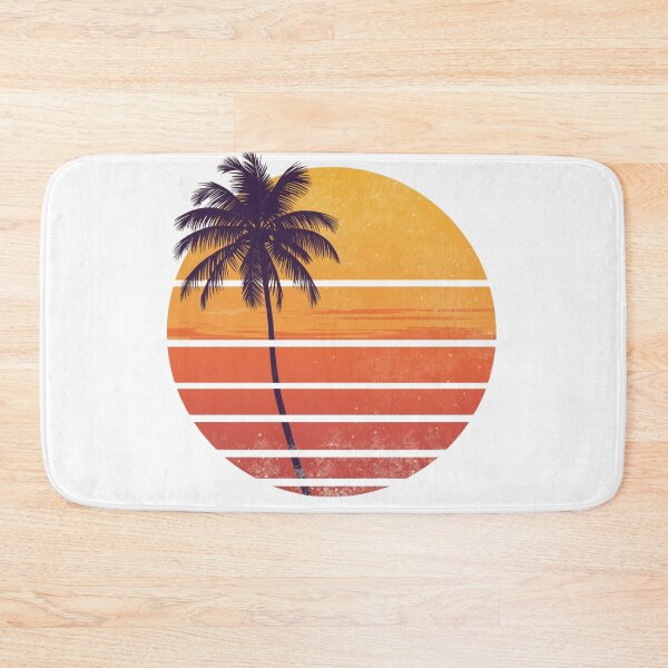 Item preview, Retro Summer Sunset – Vintage 70s Beach Illustration designed and sold by catcurio.