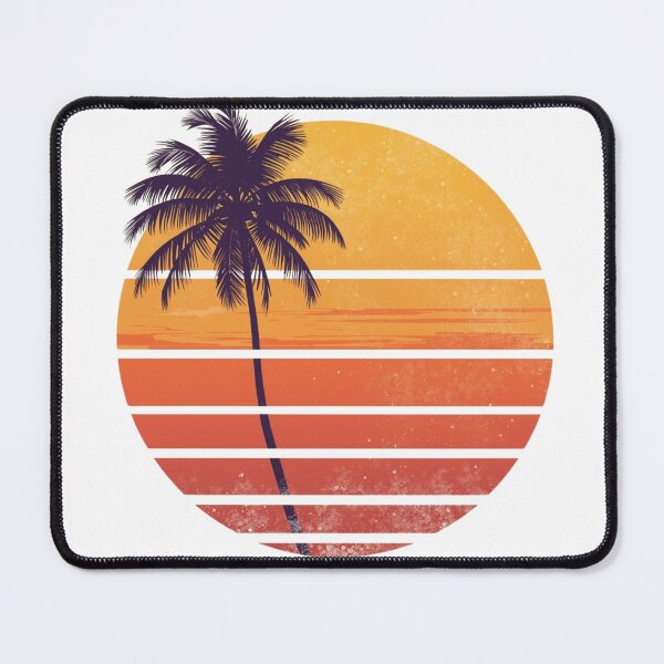 Item preview, Retro Summer Sunset – Vintage 70s Beach Illustration designed and sold by catcurio.