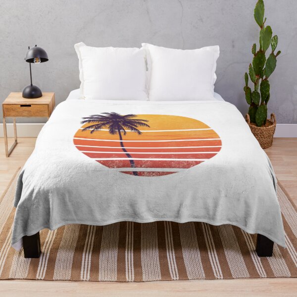 Item preview, Retro Summer Sunset – Vintage 70s Beach Illustration designed and sold by catcurio.