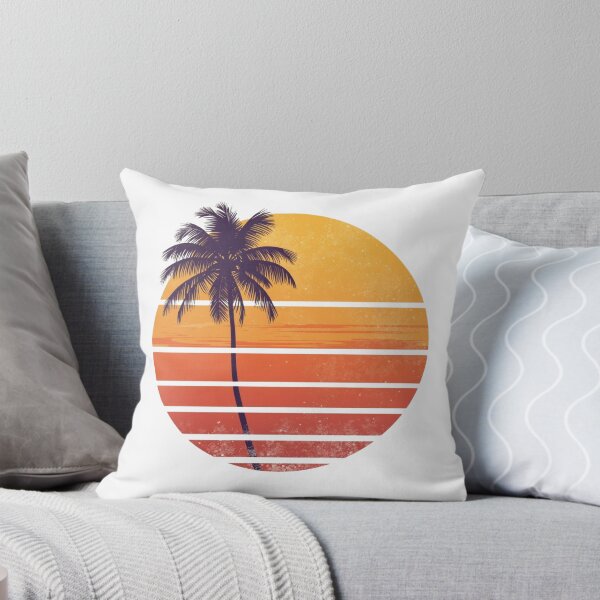 Item preview, Retro Summer Sunset – Vintage 70s Beach Illustration designed and sold by catcurio.
