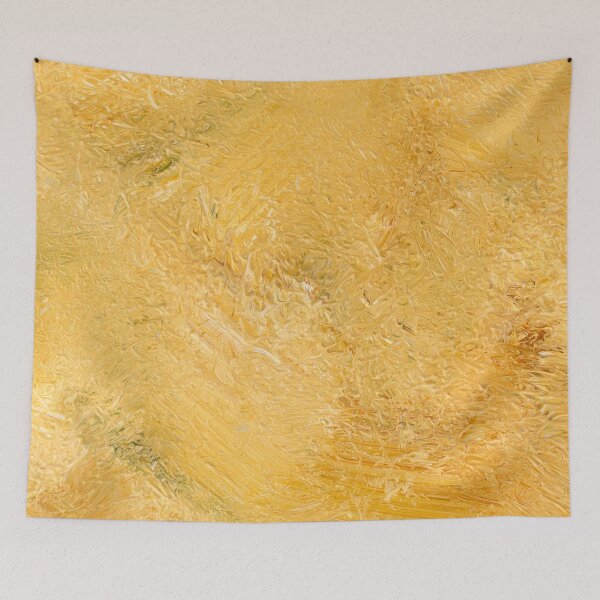 Item preview, Yellow acrylic paint hard brush modern bright art designed and sold by TanalyFlowers.