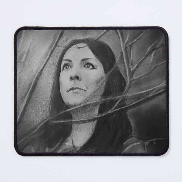 Item preview, Moya Brennan Pencil Portrait Print – Clannad Singer Artwork – Irish Celtic Music Icon Art designed and sold by ConorKeeganArt.