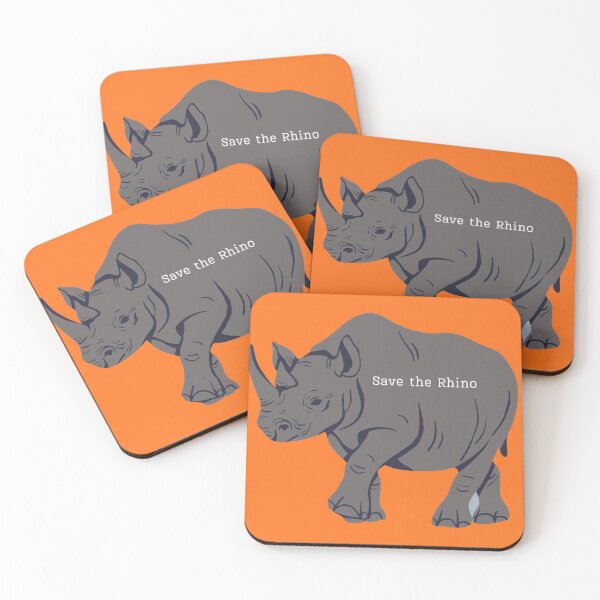 Item preview, Save the Rhino african wildlife  designed and sold by JacoArtSA.