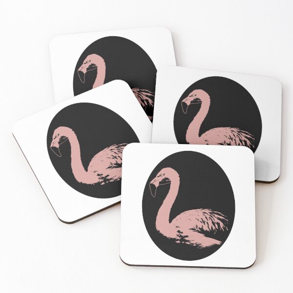 Item preview, Minimalist Pink Flamingo Silhouette designed and sold by darksteel101.