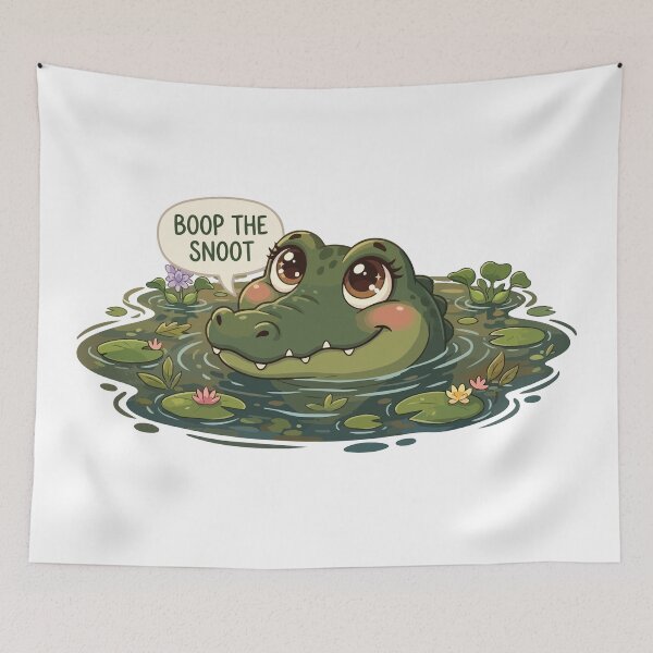 Item preview, Funny Alligator Boop the Snoot Meme designed and sold by Petzzz.