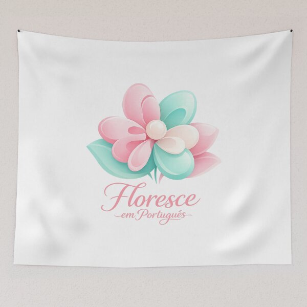 Item preview, Floresce em Português – Pastel Bloom Illustration designed and sold by LuveraxArt.