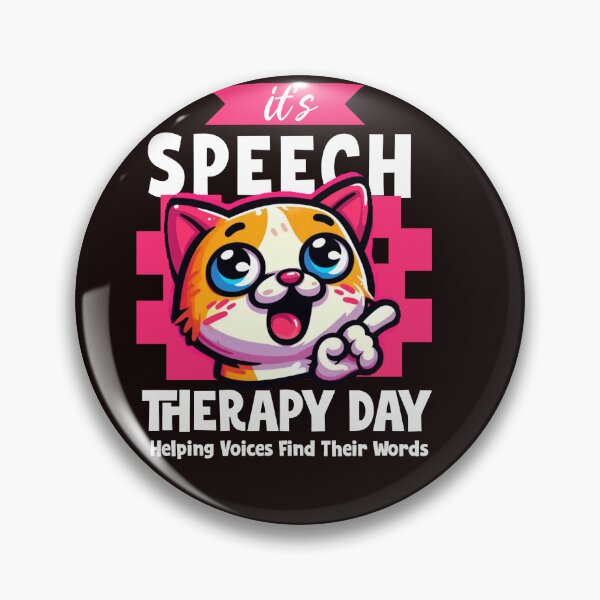 Item preview, It’s Speech Therapy Day Cat - Helping Voices Find Their Words Kawaii SLP designed and sold by Abibless1998.