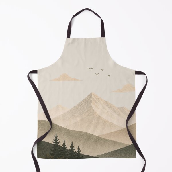 Artikelvorschau, Minimalistische Berglandschaft – Neutrale Boho-Talkunst entworfen und verkauft von AgathaLochArt.