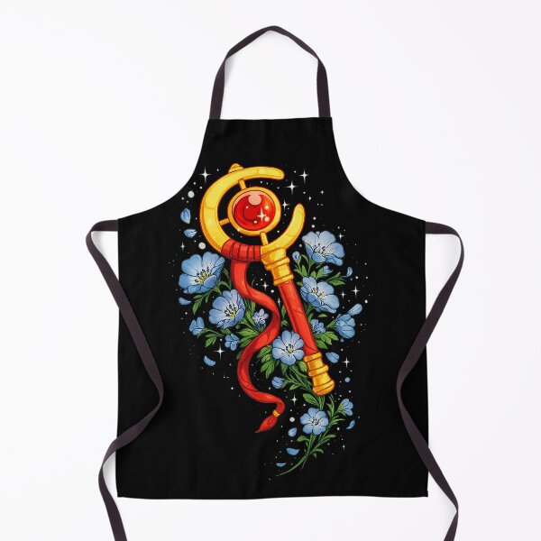 Item preview, golden staff with flowers designed and sold by PRINTATSTUDIO.