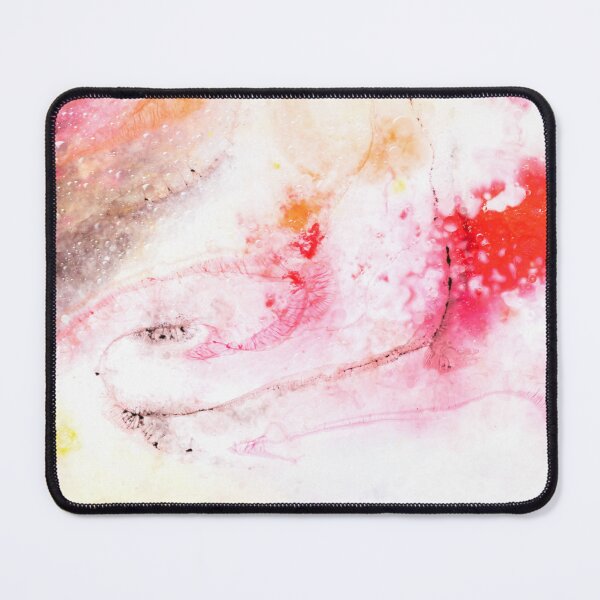 Item preview, Pink, yellow and white watercolor bubbles and flows bright colorful modern art designed and sold by TanalyFlowers.