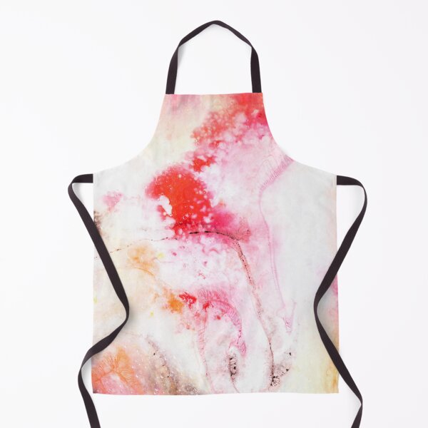 Item preview, Pink, yellow and white watercolor bubbles and flows bright colorful modern art designed and sold by TanalyFlowers.