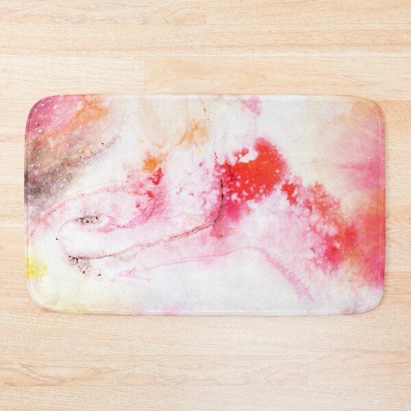 Item preview, Pink, yellow and white watercolor bubbles and flows bright colorful modern art designed and sold by TanalyFlowers.