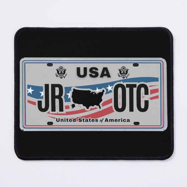 Item preview, JROTC USA License Plate‑Style Patriotic Military Cadet Design designed and sold by GFamilyC.
