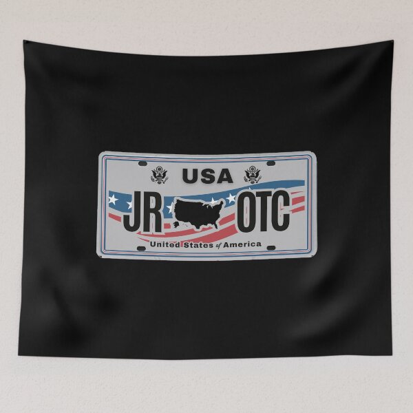Item preview, JROTC USA License Plate‑Style Patriotic Military Cadet Design designed and sold by GFamilyC.