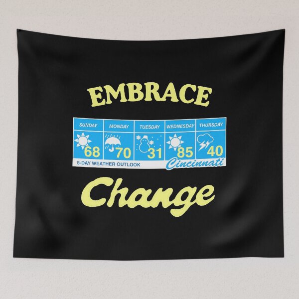 Item preview, Embrace Change Cincinnati 5 Day Weather Outlook designed and sold by cozygamerstore.