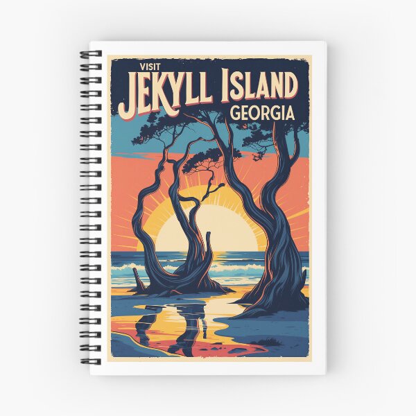 Item preview, Jekyll Island Georgia Sunset Vintage Travel Poster Print designed and sold by bobparduephoto.