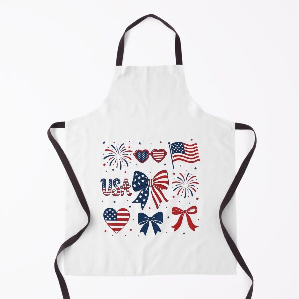 Item preview, USA Flag Fireworks Bows Patriotic 4th of July Coquette Girls designed and sold by clothesy7.