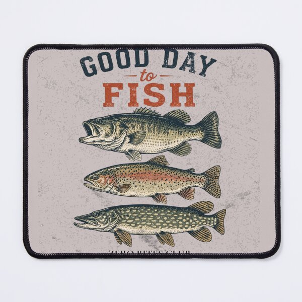 Item preview, Good Day To Fish Vintage Fishing T-Shirt Bass Trout Pike Fisherman Gift designed and sold by Neuro Muse Studio.