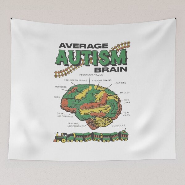 Item preview, Average Autism Brain designed and sold by Soceitiz.