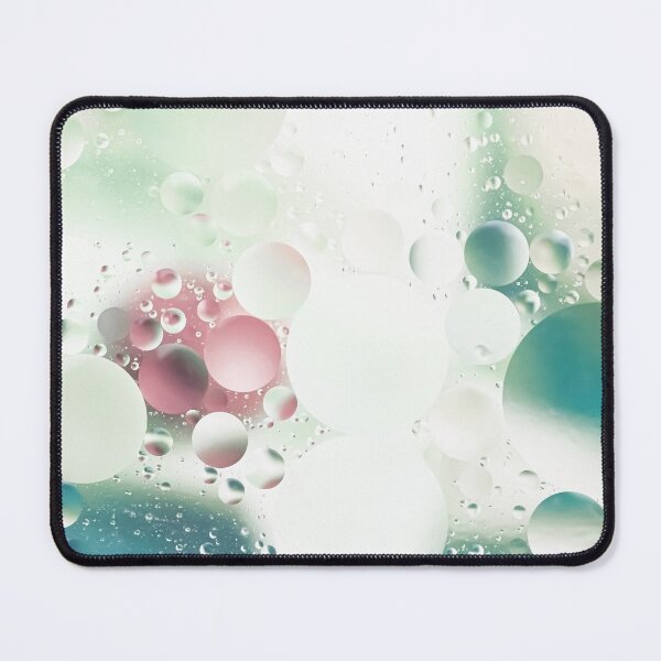 Item preview, Green, pink and white watercolor bubbles, water drops pale modern art designed and sold by TanalyFlowers.