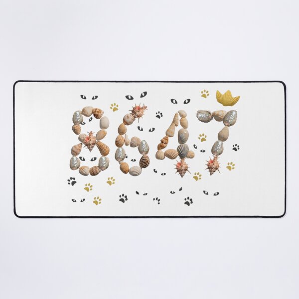 Item preview, Cute Cat Beach Shell 8647 BOAT Typography Design designed and sold by Majnon8bp.