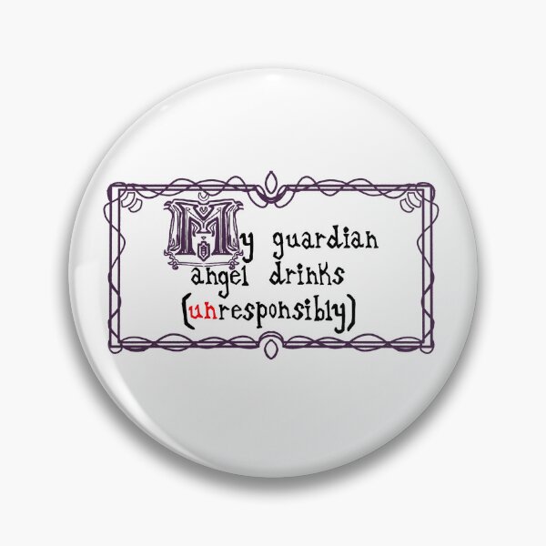 Item preview, My Guardian Angel Drinks (Unresponsibly) - OFFICIAL LOGO! designed and sold by ILAXSHOP.