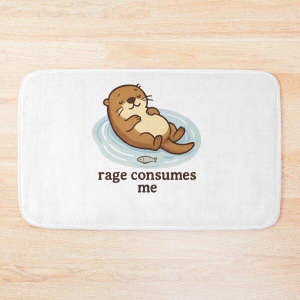 Item preview, Rage Consumes Me Floating Otter designed and sold by SiarheiYur.
