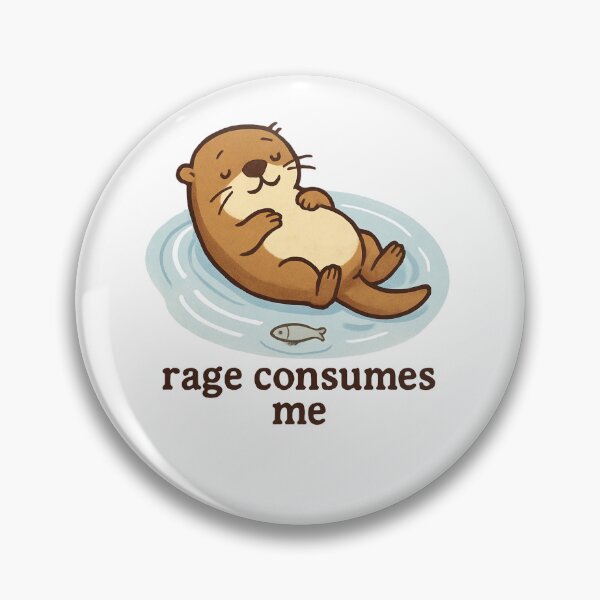 Item preview, Rage Consumes Me Floating Otter designed and sold by SiarheiYur.