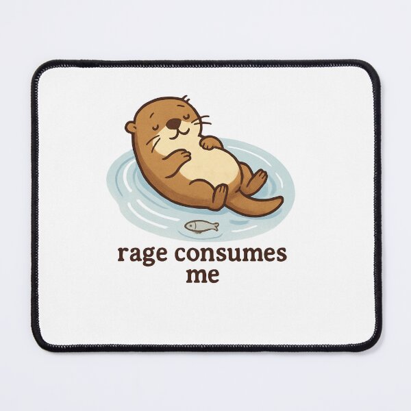 Item preview, Rage Consumes Me Floating Otter designed and sold by SiarheiYur.