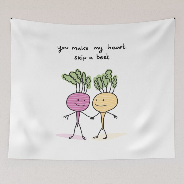 Item preview, You Make My Heart Skip A Beet designed and sold by retrobitsandbobs.