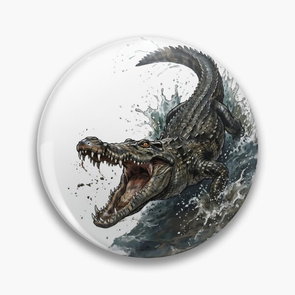 Item preview, Nile Crocodile In Water - Reptile Animal designed and sold by RubisLeaf.