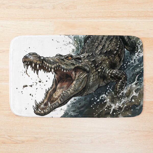 Item preview, Nile Crocodile In Water - Reptile Animal designed and sold by RubisLeaf.