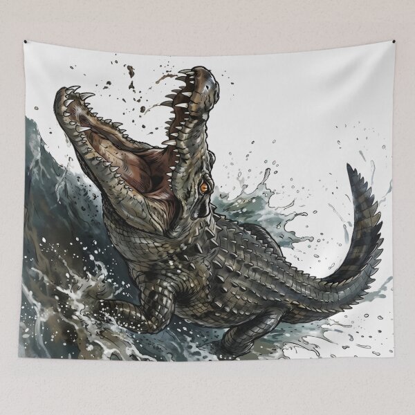 Item preview, Nile Crocodile In Water - Reptile Animal designed and sold by RubisLeaf.