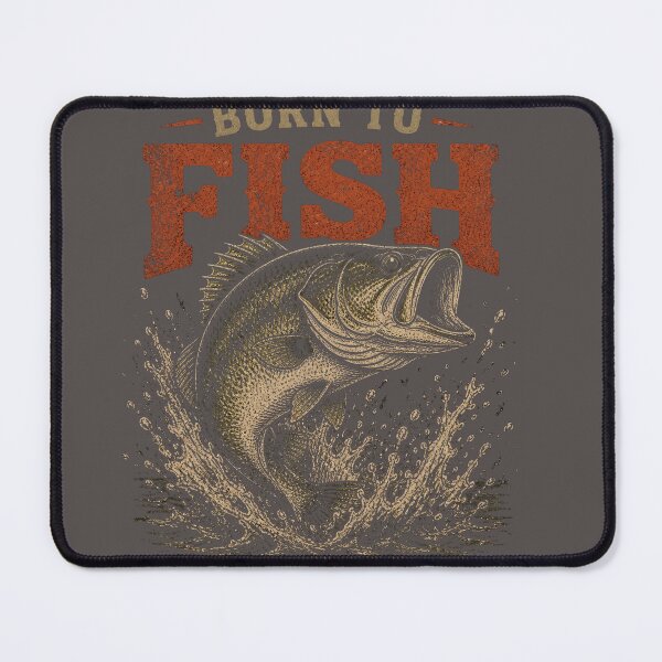 Item preview, Born To Fish Vintage Bass Fishing T-Shirt Retro Fisherman Gift designed and sold by Neuro Muse Studio.