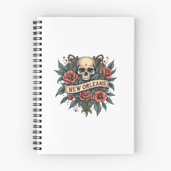 Item preview, New Orleans Skull Floral Gothic Design designed and sold by WeAdventured.