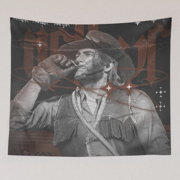 Item preview, Arthur Morgan RDR2 "Outlaw" Cinematic Western Poster designed and sold by Shopunte.
