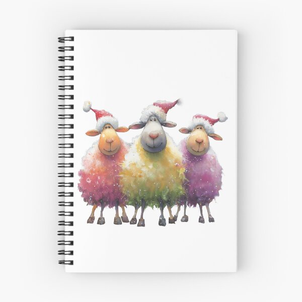 Item preview, Copy of Gorgeous Christmas Sheep ' Santa’s Woolly Helpers 2 ’ BY SHiRLeY MacARTHuR designed and sold by Shirley MacArthur Art.