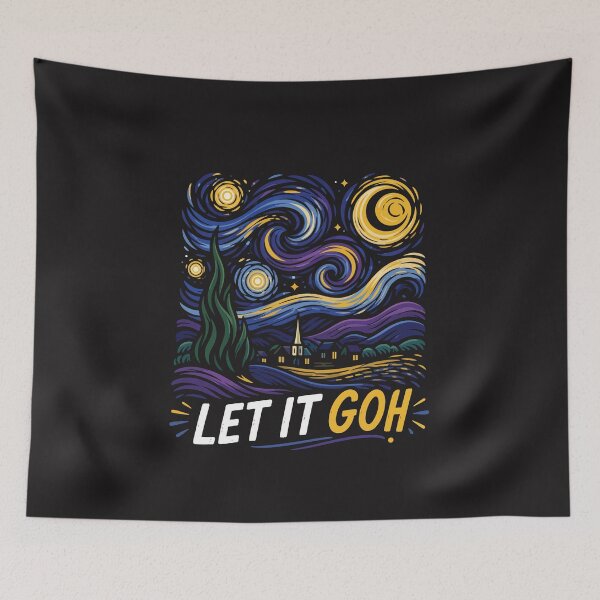 Item preview, Let It Glow Night Sky Swirl Art Funny Painter Style Design  Description: designed and sold by kiralynstration.