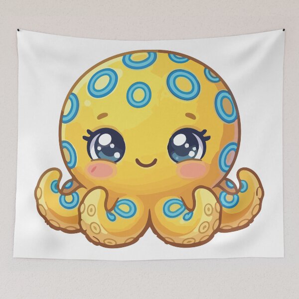 Item preview, The Forbidden Squishy Cute Blue Ringed Octopus designed and sold by Petzzz.