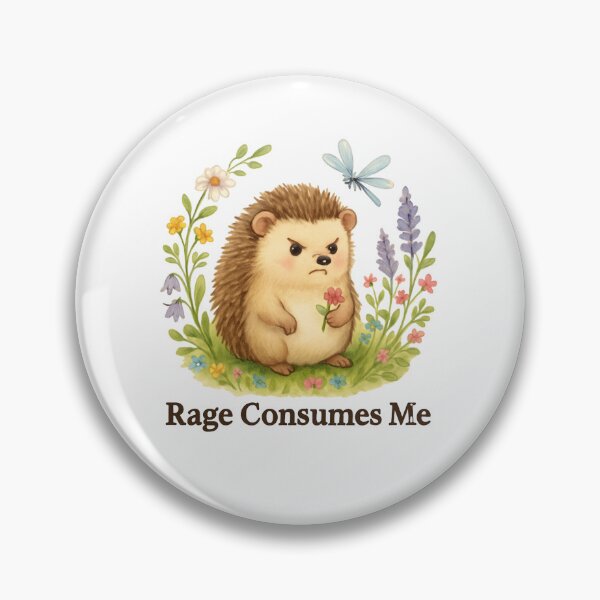 Item preview, Rage Consumes Me Hedgehog Blooms designed and sold by SiarheiYur.