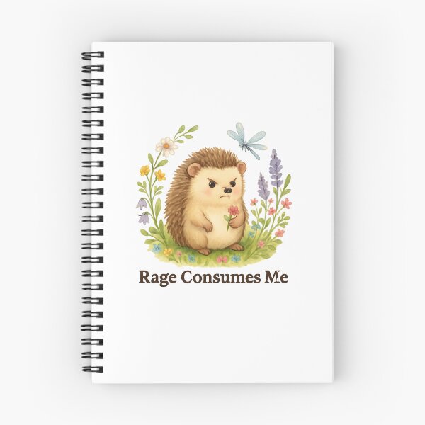 Item preview, Rage Consumes Me Hedgehog Blooms designed and sold by SiarheiYur.