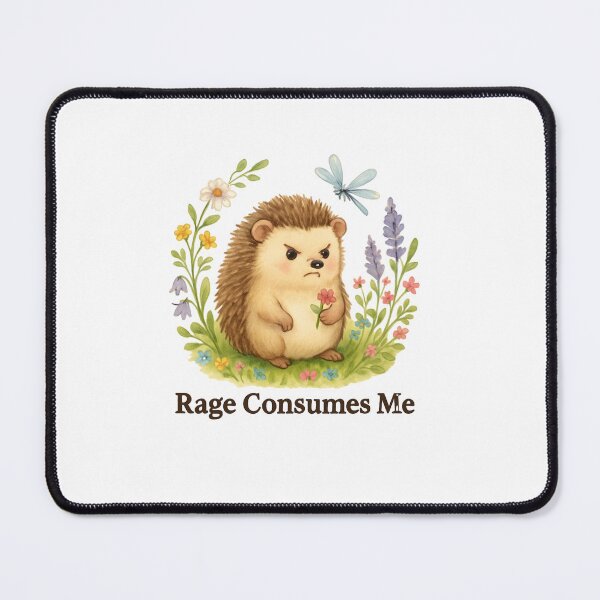 Item preview, Rage Consumes Me Hedgehog Blooms designed and sold by SiarheiYur.