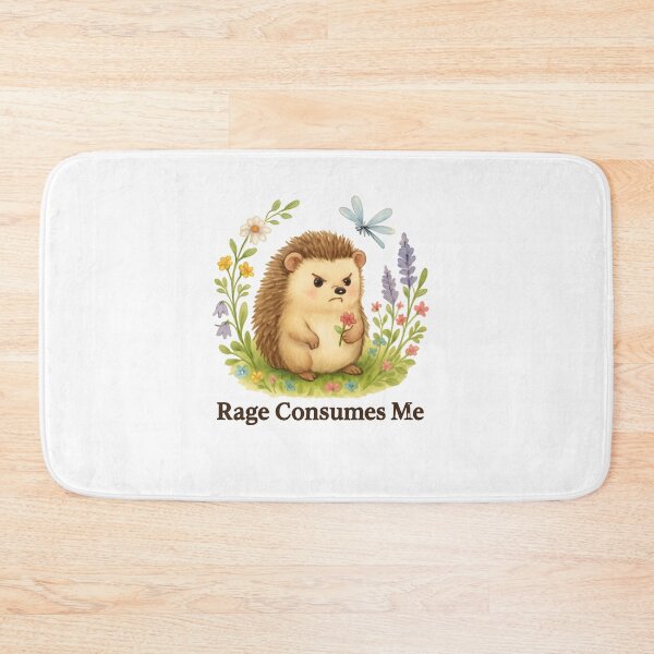 Item preview, Rage Consumes Me Hedgehog Blooms designed and sold by SiarheiYur.