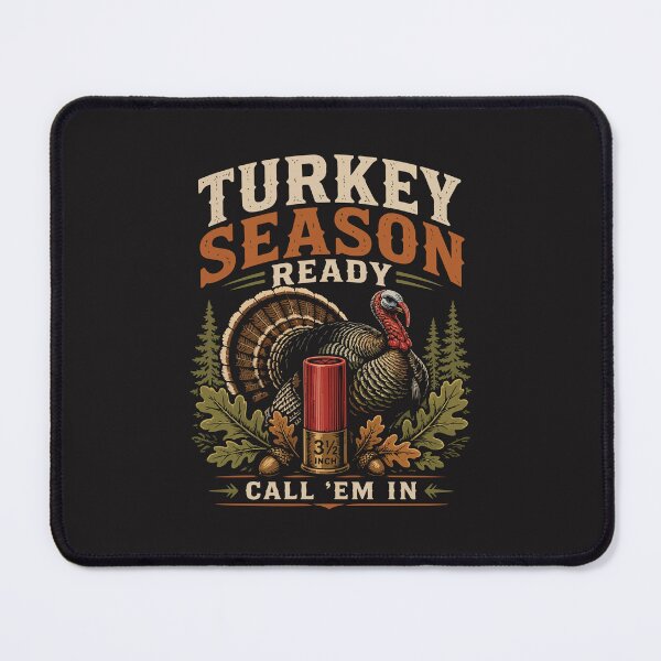 Item preview, Turkey Season Ready Call Em In Funny Hunting Turkey Design designed and sold by kiralynstration.