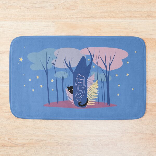 Item preview, Black Cat Behind The Tree designed and sold by IvysCreativityHouse.