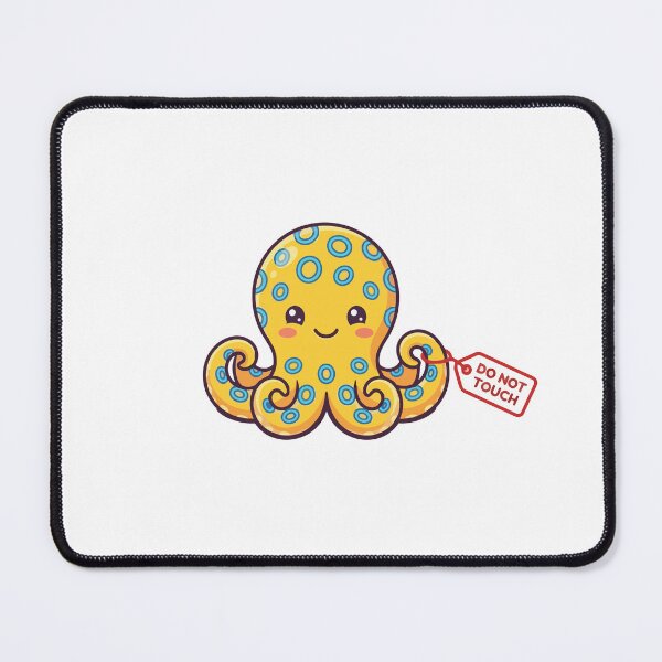 Item preview, Do Not Touch The Danger Squishy Blue Ringed Octopus designed and sold by Petzzz.