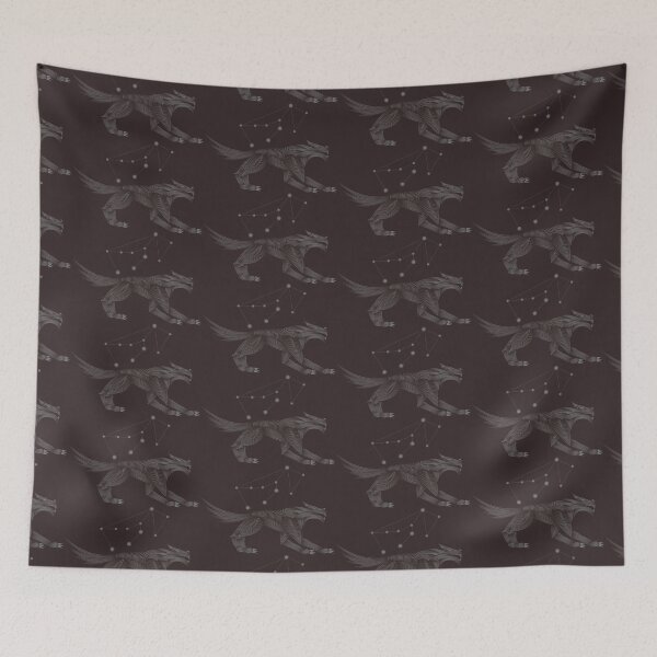 Item preview, Lupus Constellation Wolf Gray Minimalist Line Art designed and sold by JAMerArc.