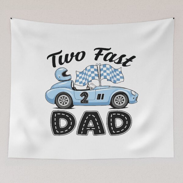 Item preview, Two Fast Dad Racing Birthday Party Funny Race Car Dad Design designed and sold by kiralynstration.